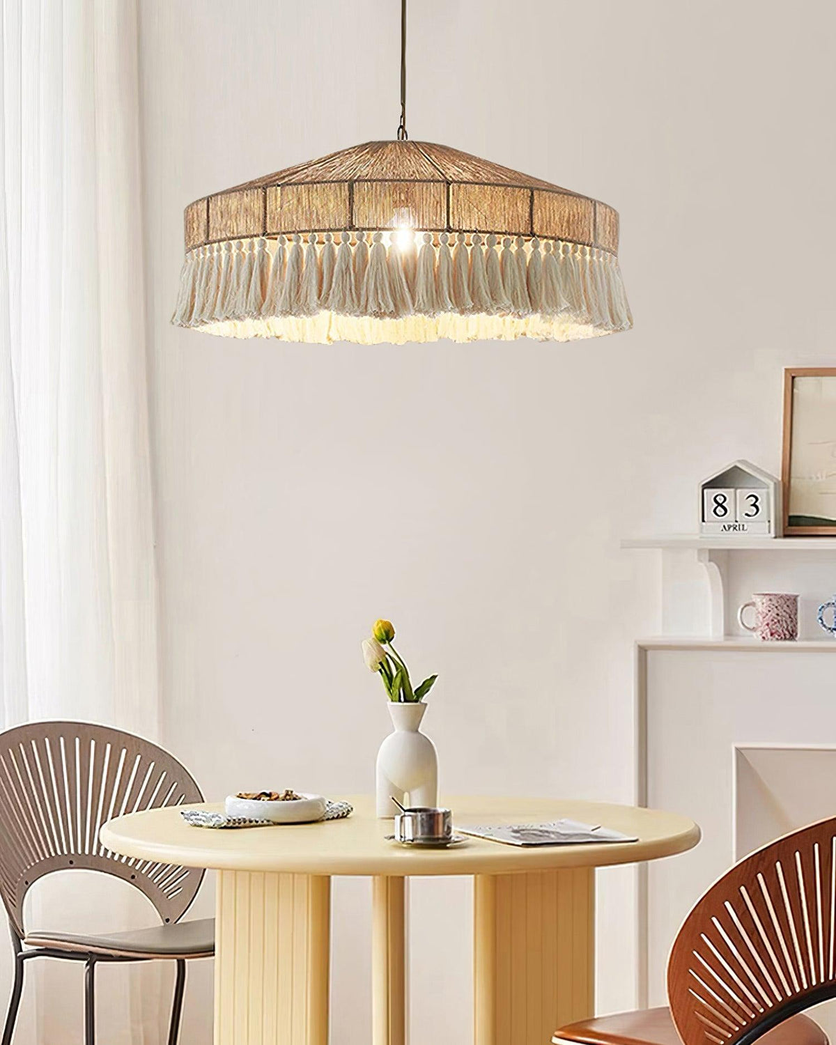 Suspension Stella en jute et métal – vue 13