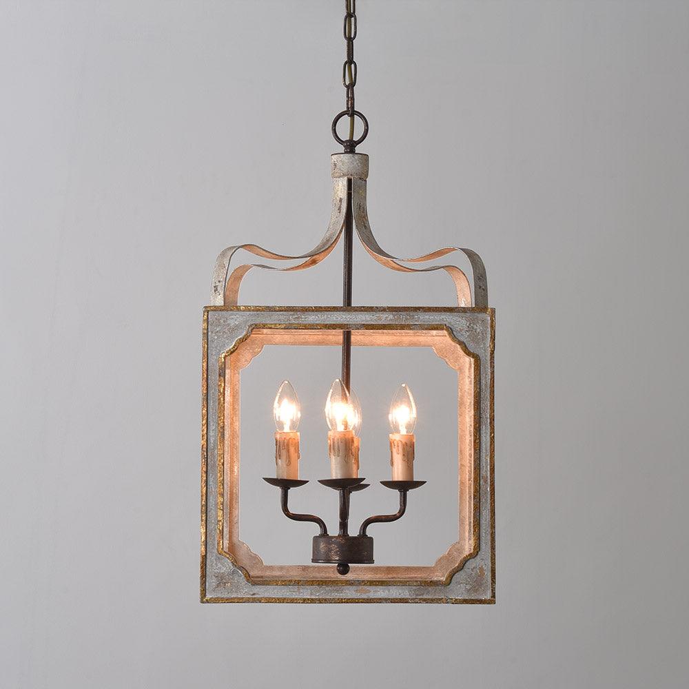 Lustre Manon en bois et métal – vue 6