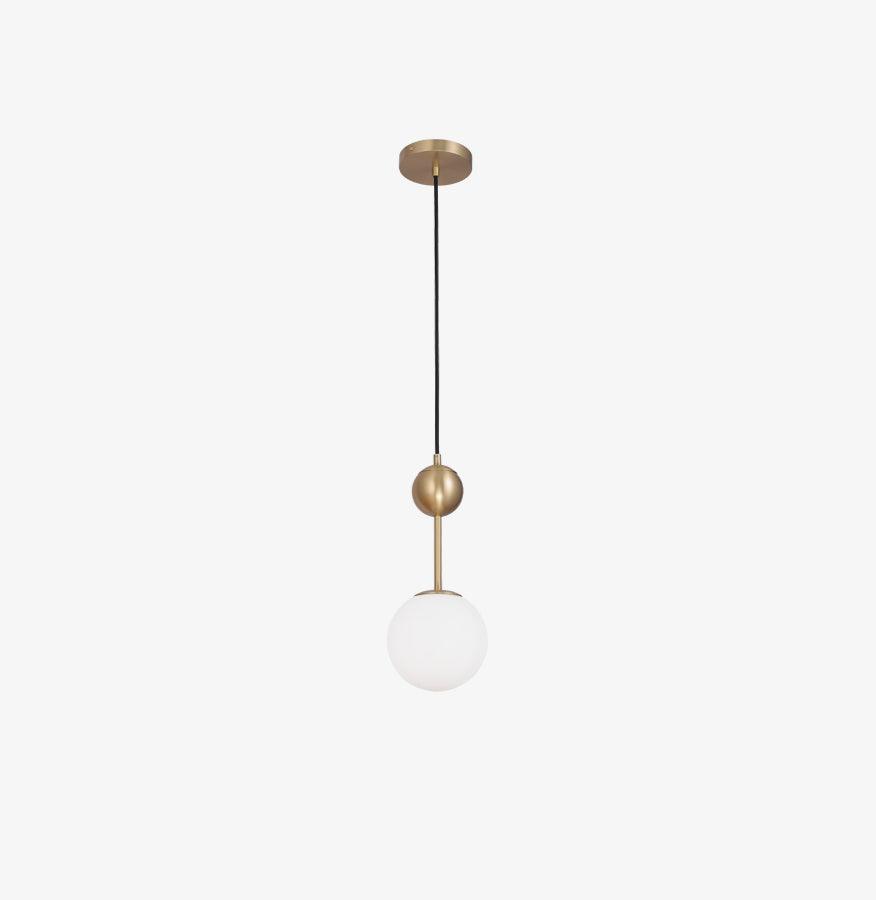 Suspension Arlésienne en verre et laiton – vue 10