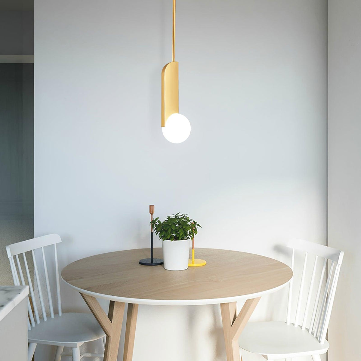 Suspension Feuillage en verre et métal – vue 26