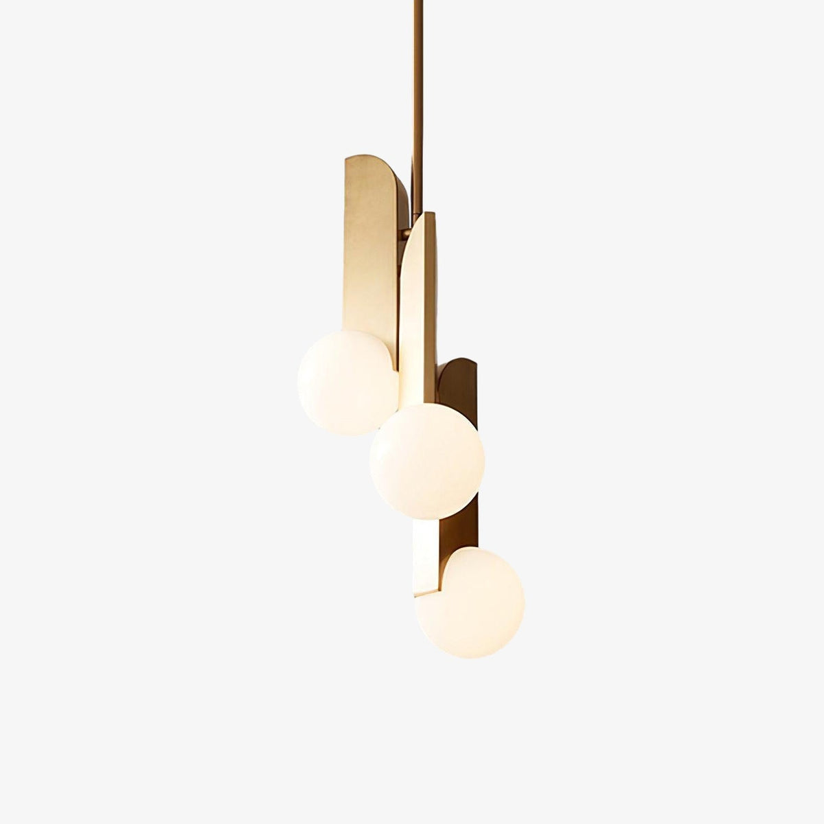 Suspension Feuillage en verre et métal – vue 20