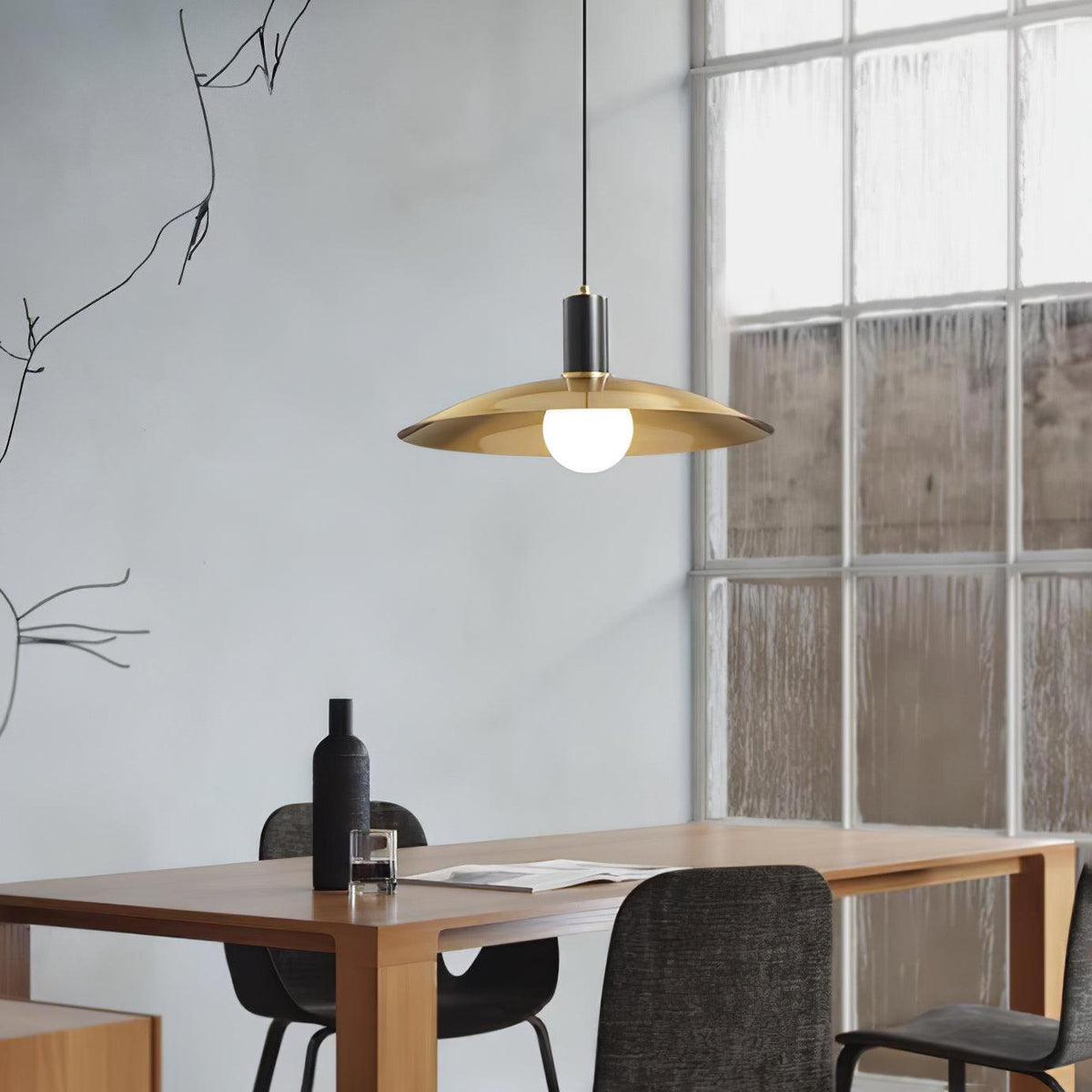Suspension Baladin en verre et laiton – vue 12
