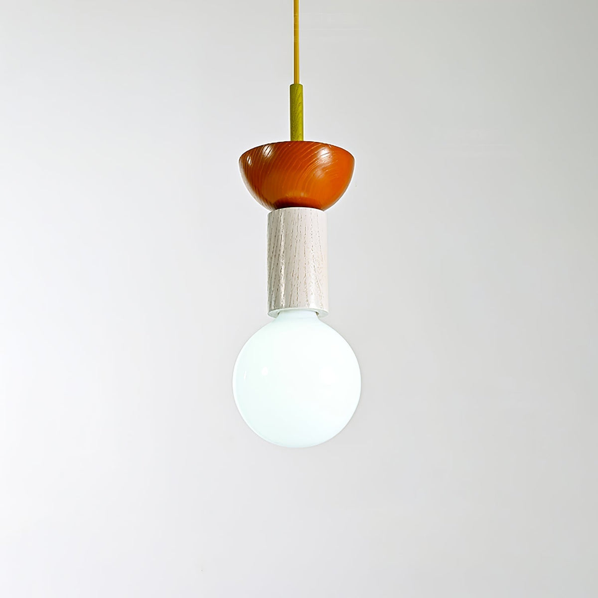 Suspension Kaléidoscope en bois et verre – vue 2