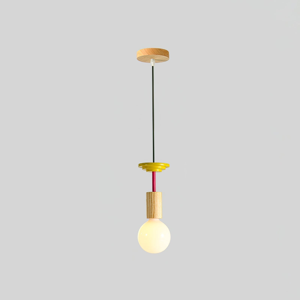 Suspension Kaléidoscope en bois et verre – vue 95