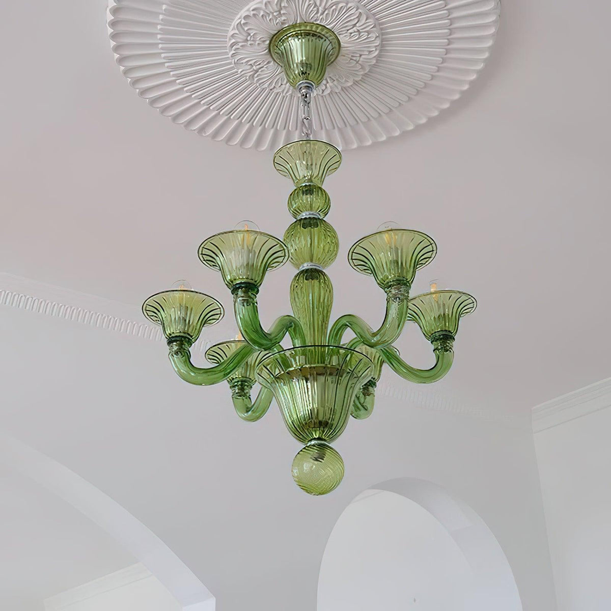 Lustre Néroli en verre et métal – vue 34