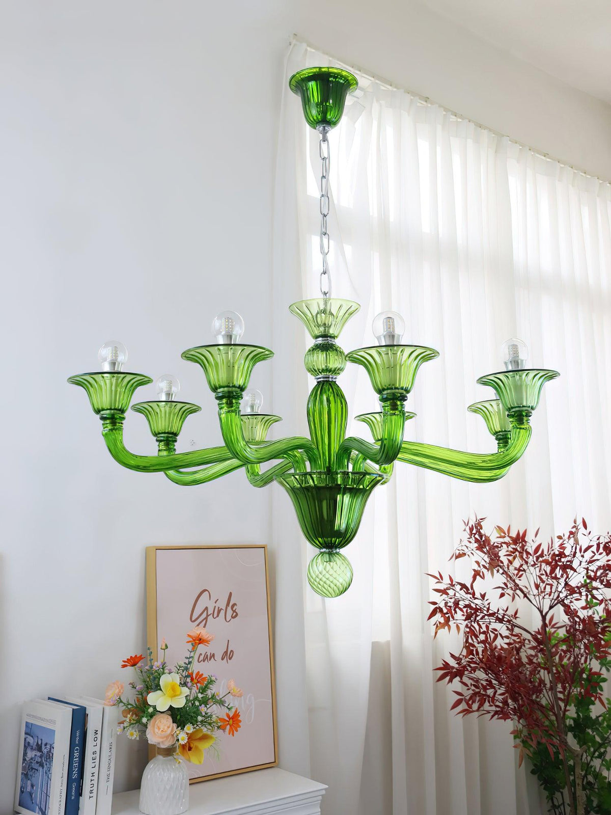 Lustre Néroli en verre et métal – vue 45