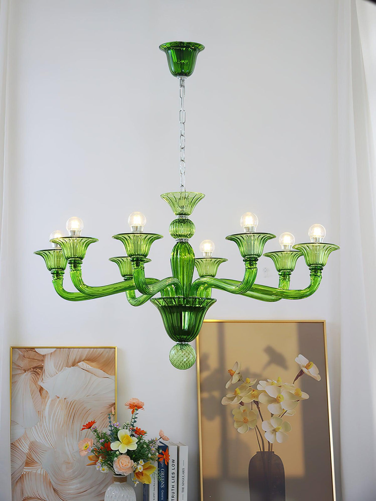 Lustre Néroli en verre et métal – vue 53