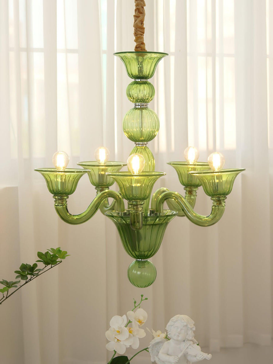 Lustre Néroli en verre et métal – vue 3