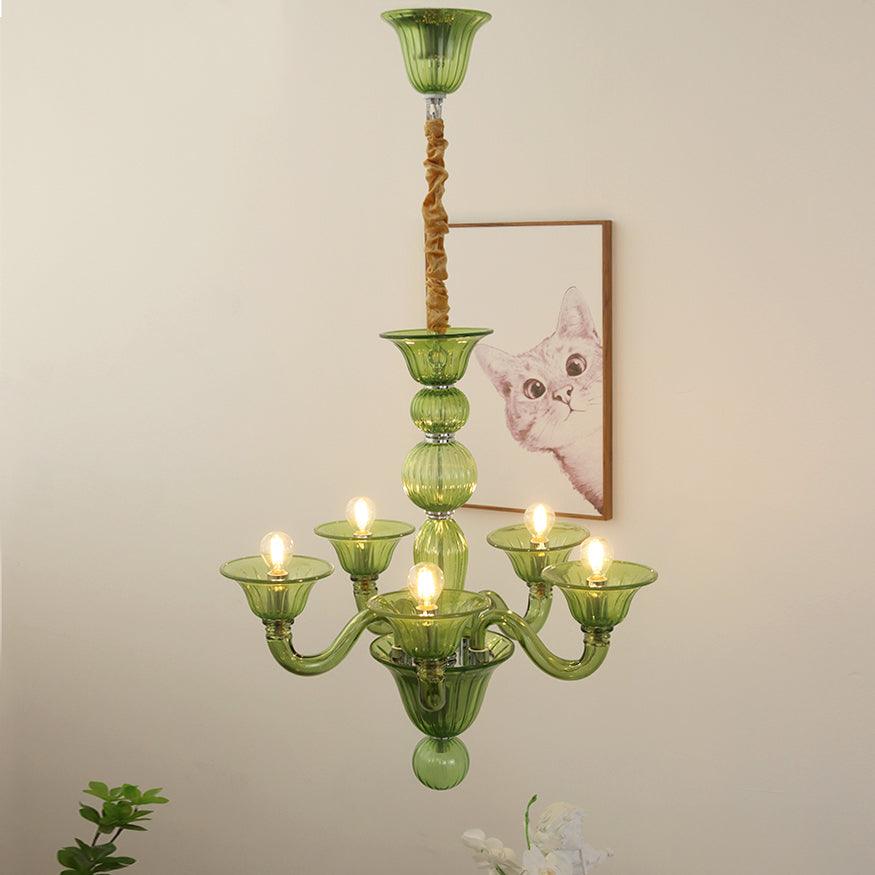 Lustre Néroli en verre et métal – vue 48