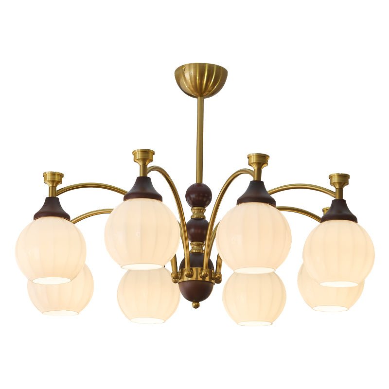Lustre Automne en bois et verre – vue 10