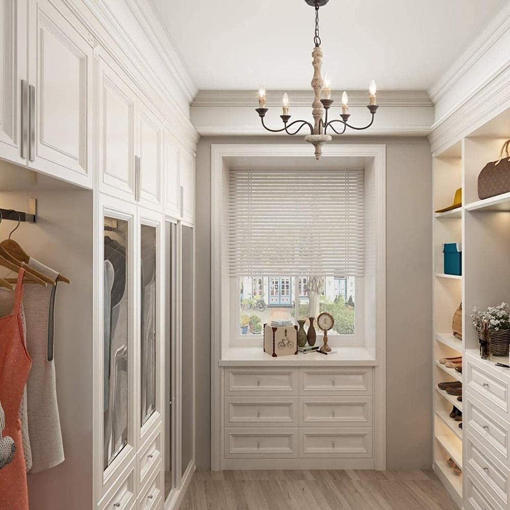 Lustre Horloge en bois et métal – vue 38