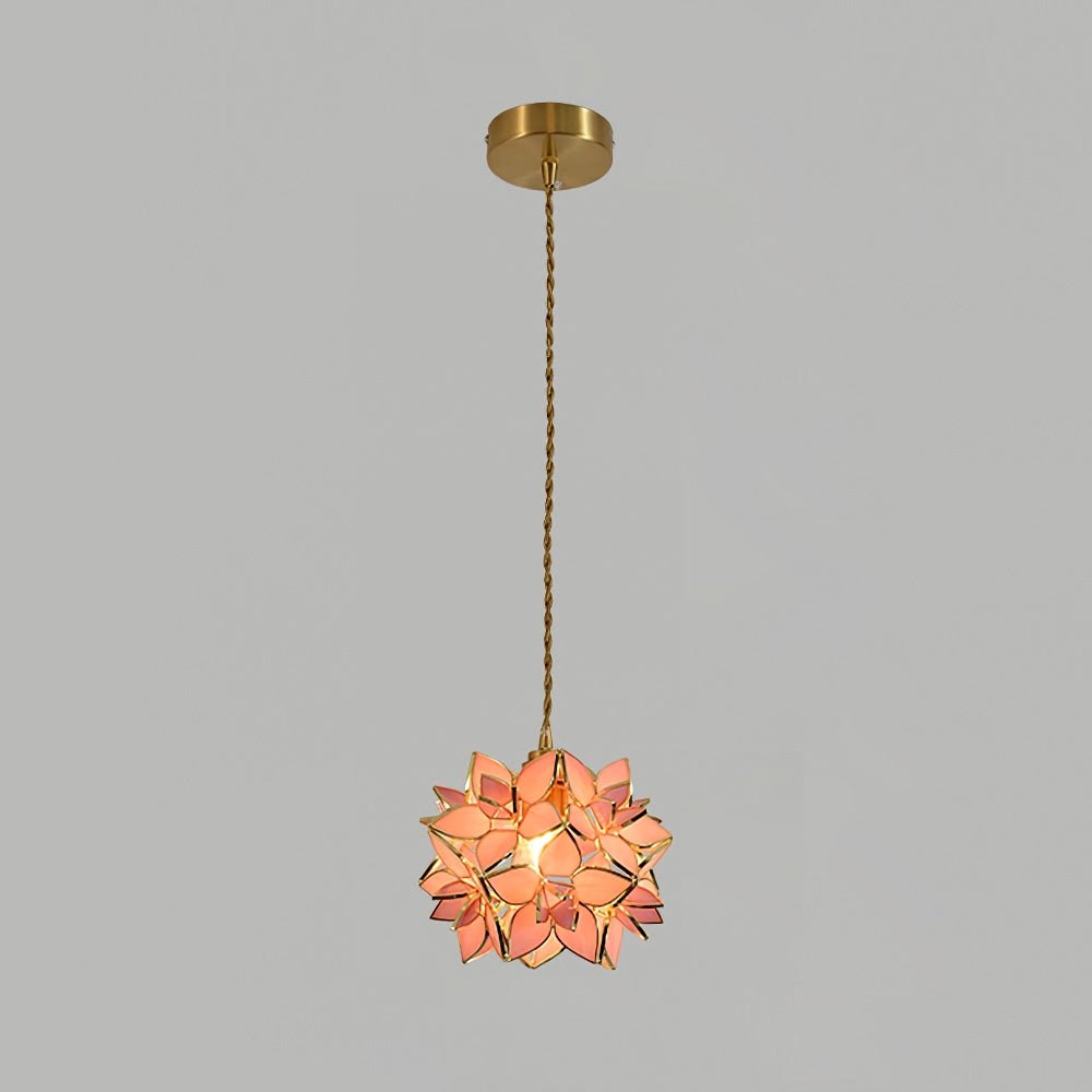 Suspension Hélène en verre et laiton – vue 10