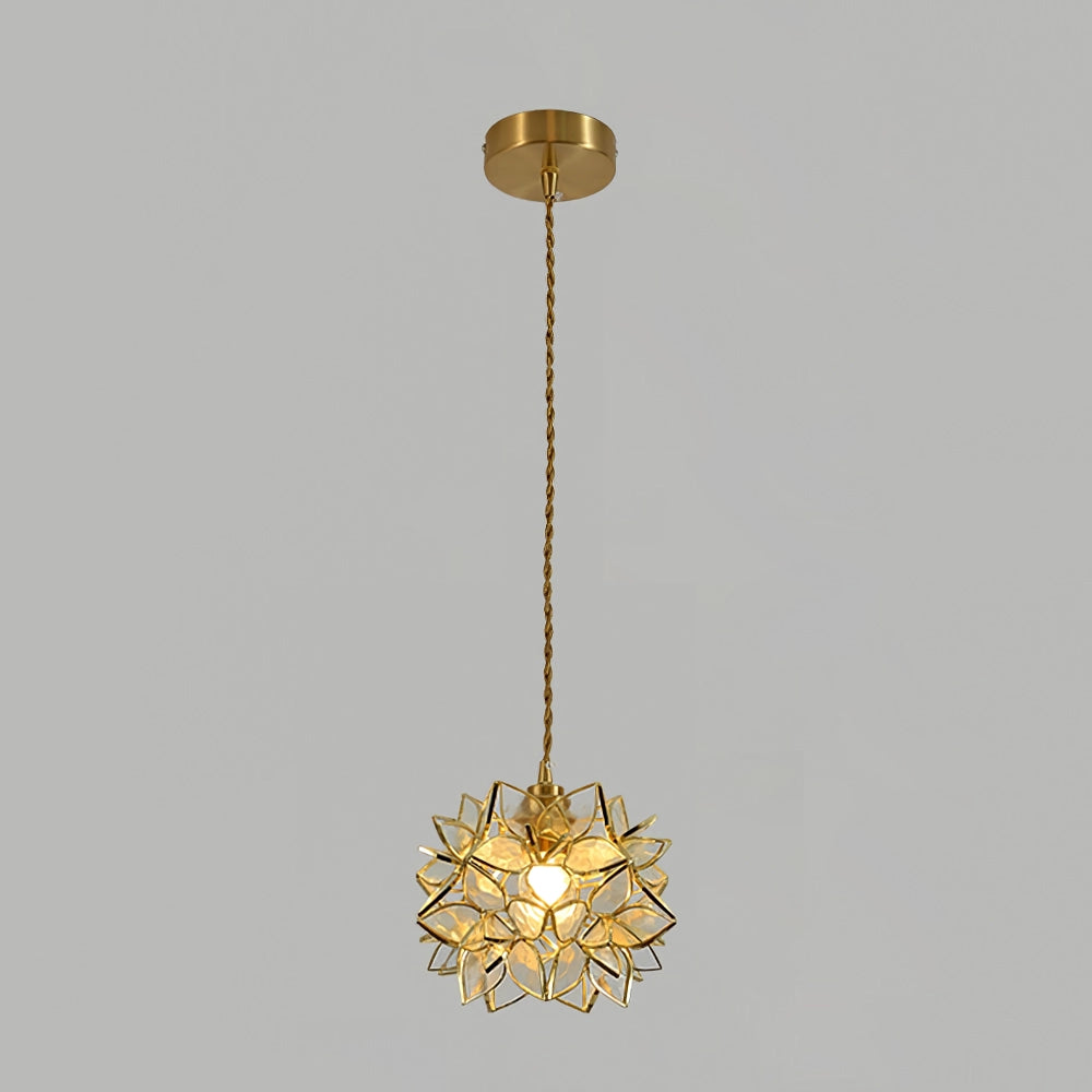 Suspension Hélène en verre et laiton – vue 31