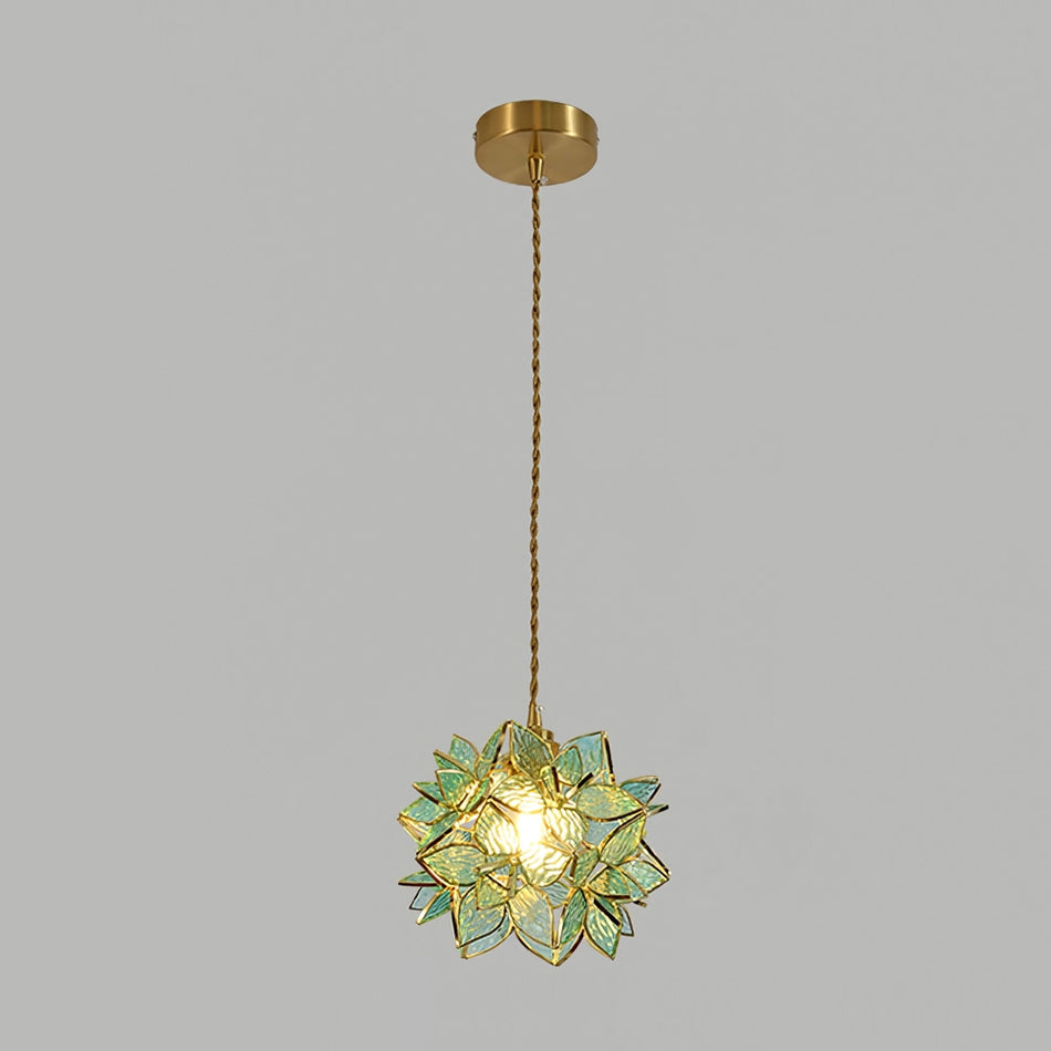 Suspension Hélène en verre et laiton – vue 35