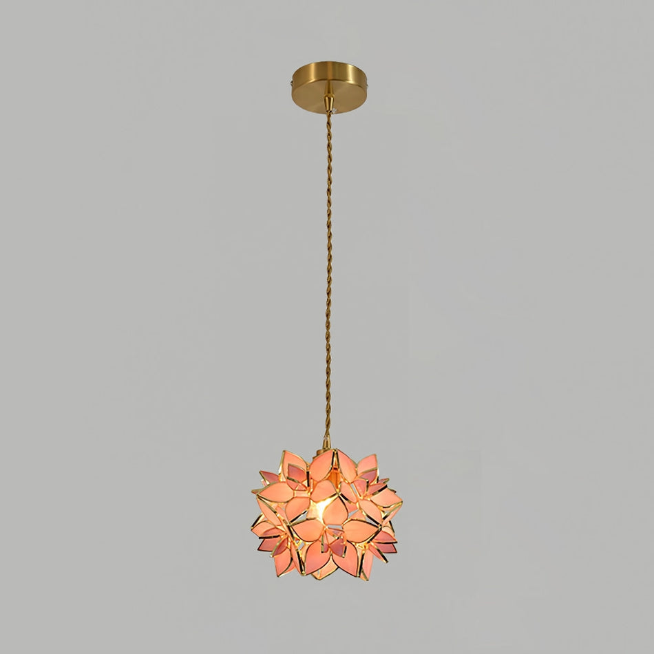 Suspension Hélène en verre et laiton – vue 37