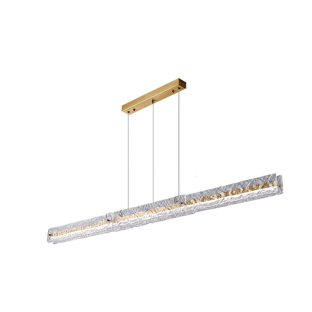 Suspension Cime en verre et laiton – vue 13