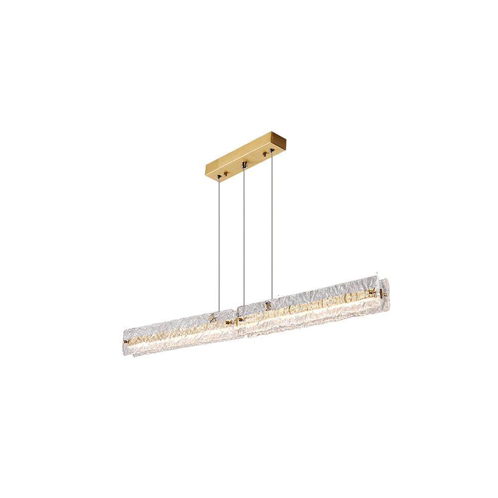 Suspension Cime en verre et laiton – vue 12
