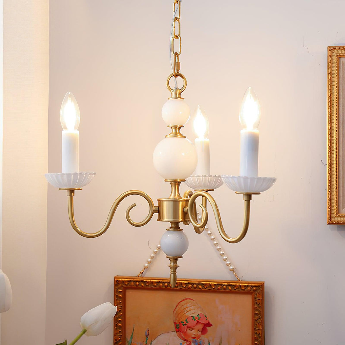 Lustre Voilier en verre et laiton – vue 39