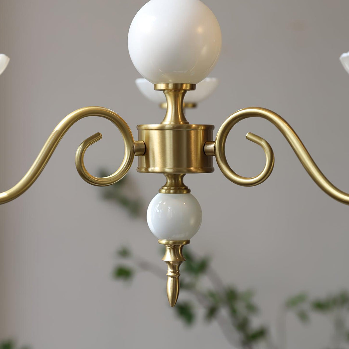 Lustre Voilier en verre et laiton – vue 17