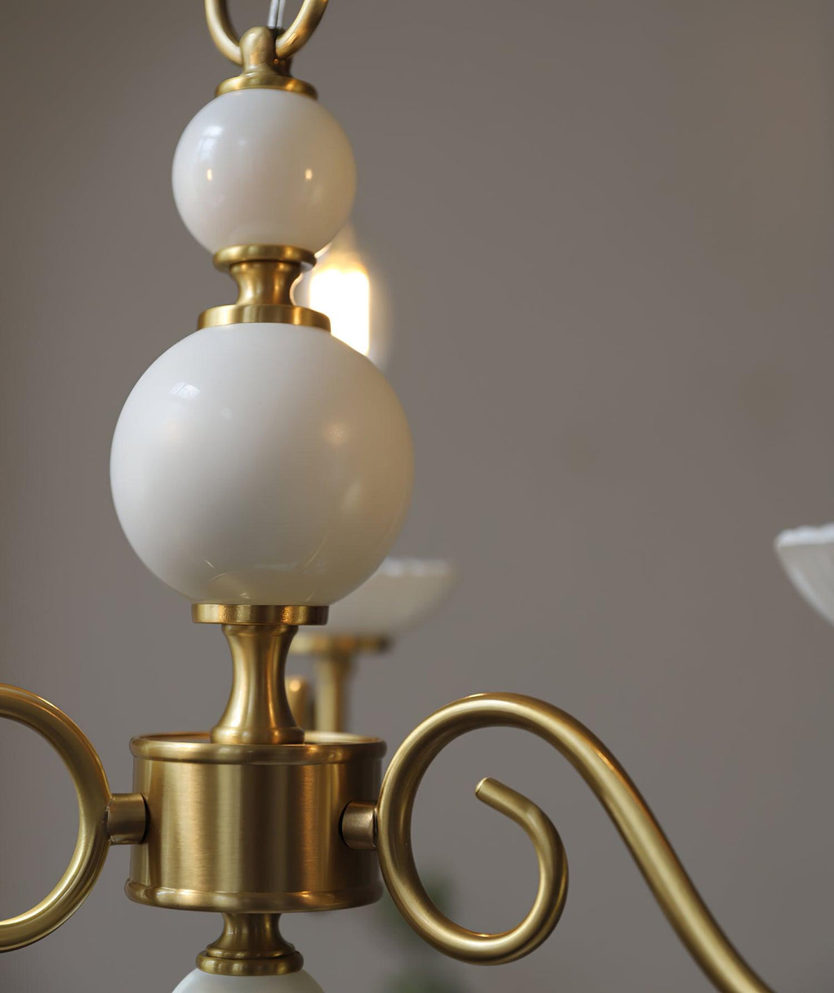 Lustre Voilier en verre et laiton – vue 18