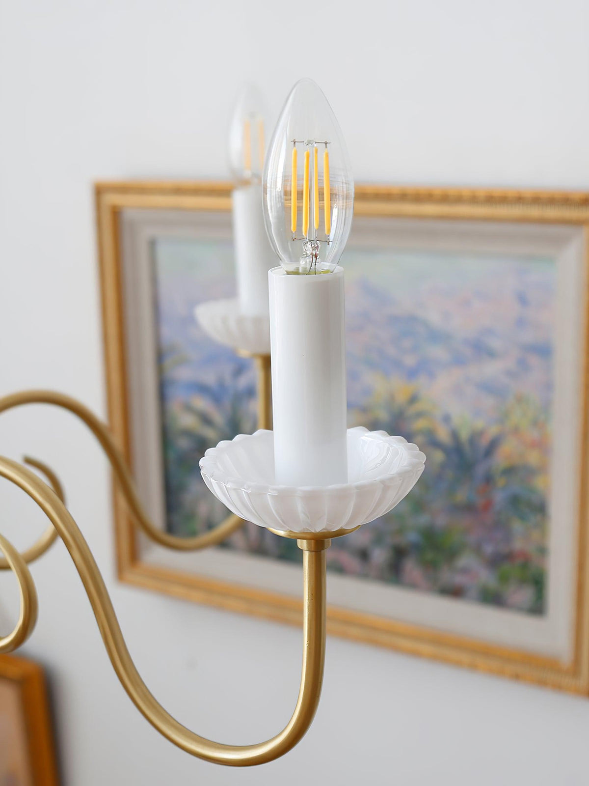 Lustre Voilier en verre et laiton – vue 24