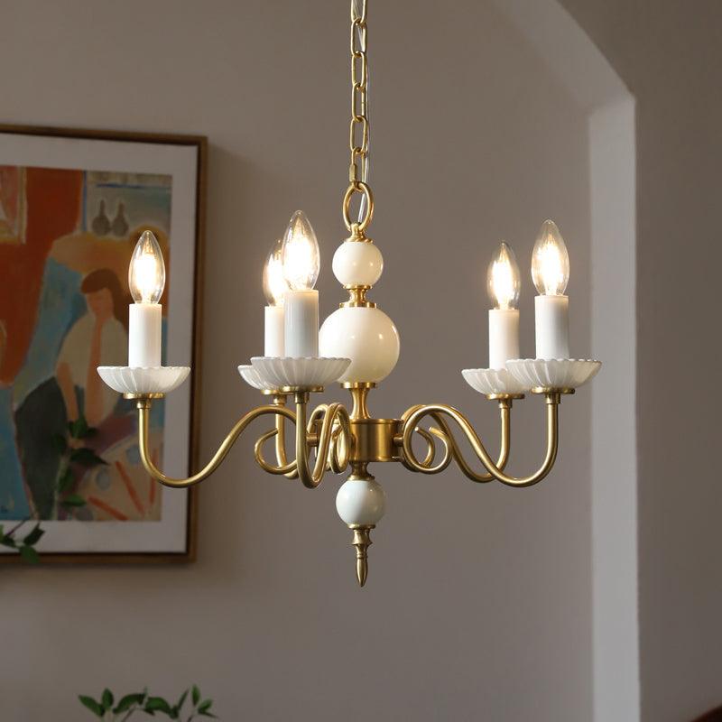 Lustre Voilier en verre et laiton – vue 29