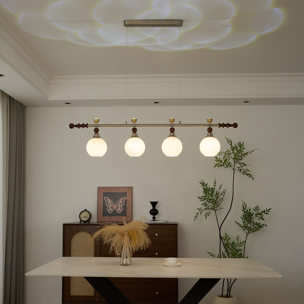 Suspension Estuaire en bois et verre – vue 16