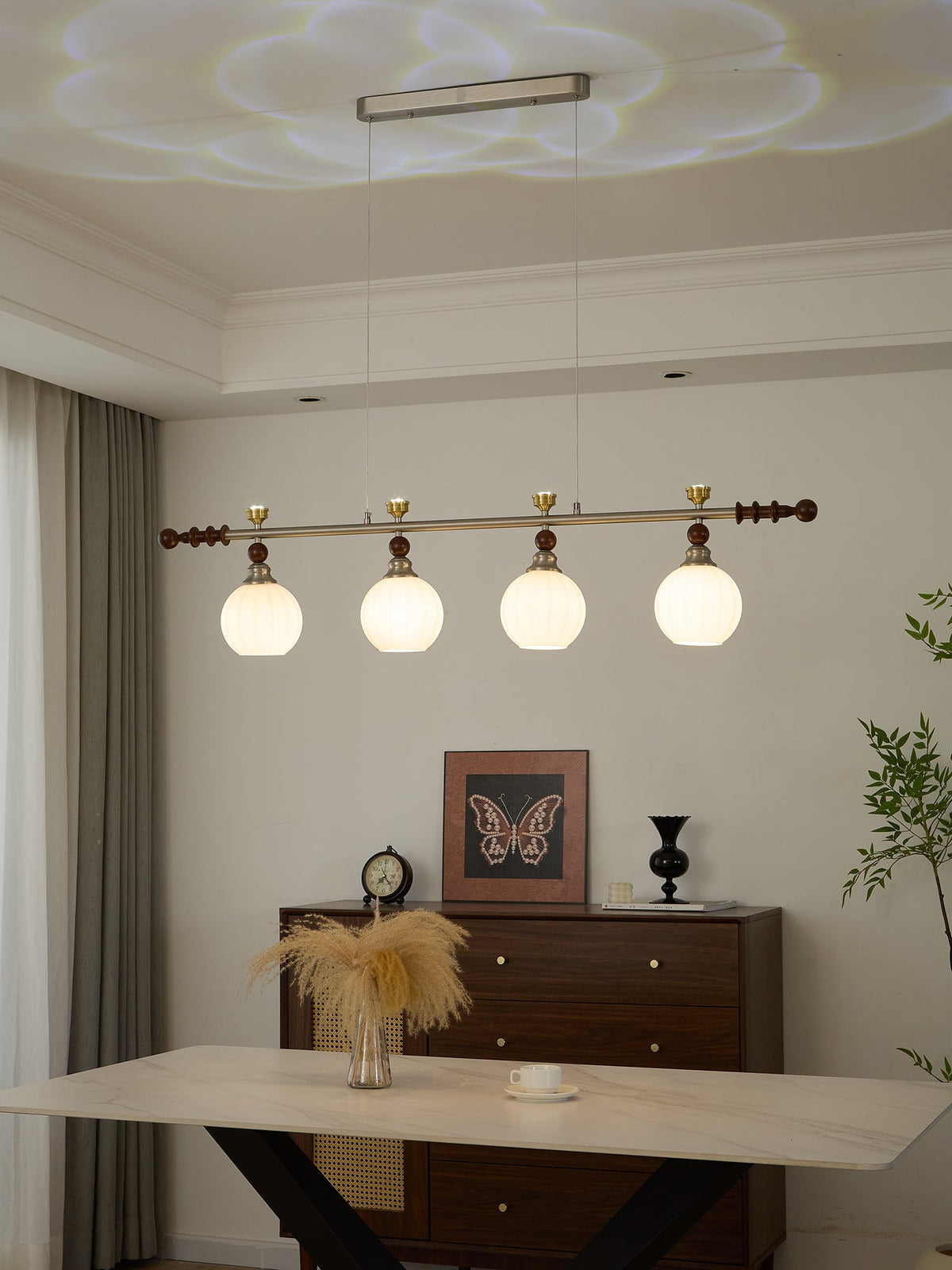 Suspension Estuaire en bois et verre – vue 21