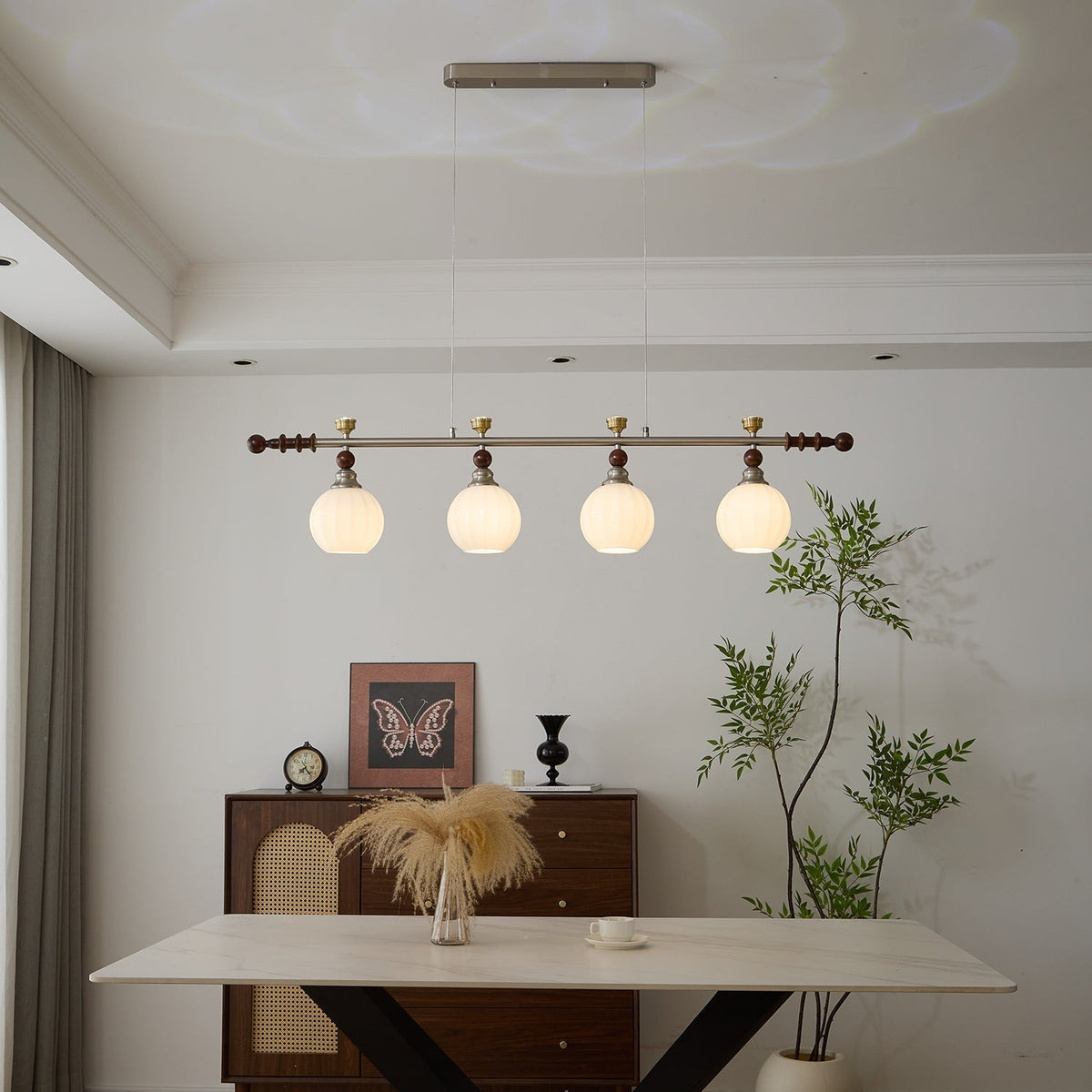 Suspension Estuaire en bois et verre – vue 27