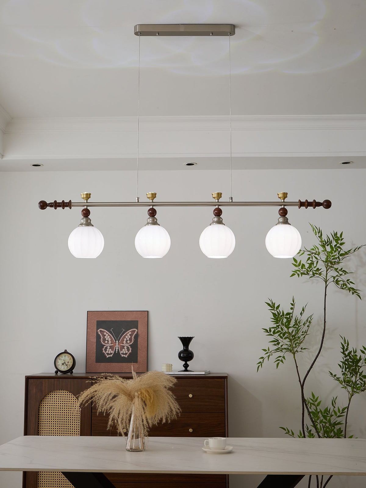Suspension Estuaire en bois et verre – vue 32