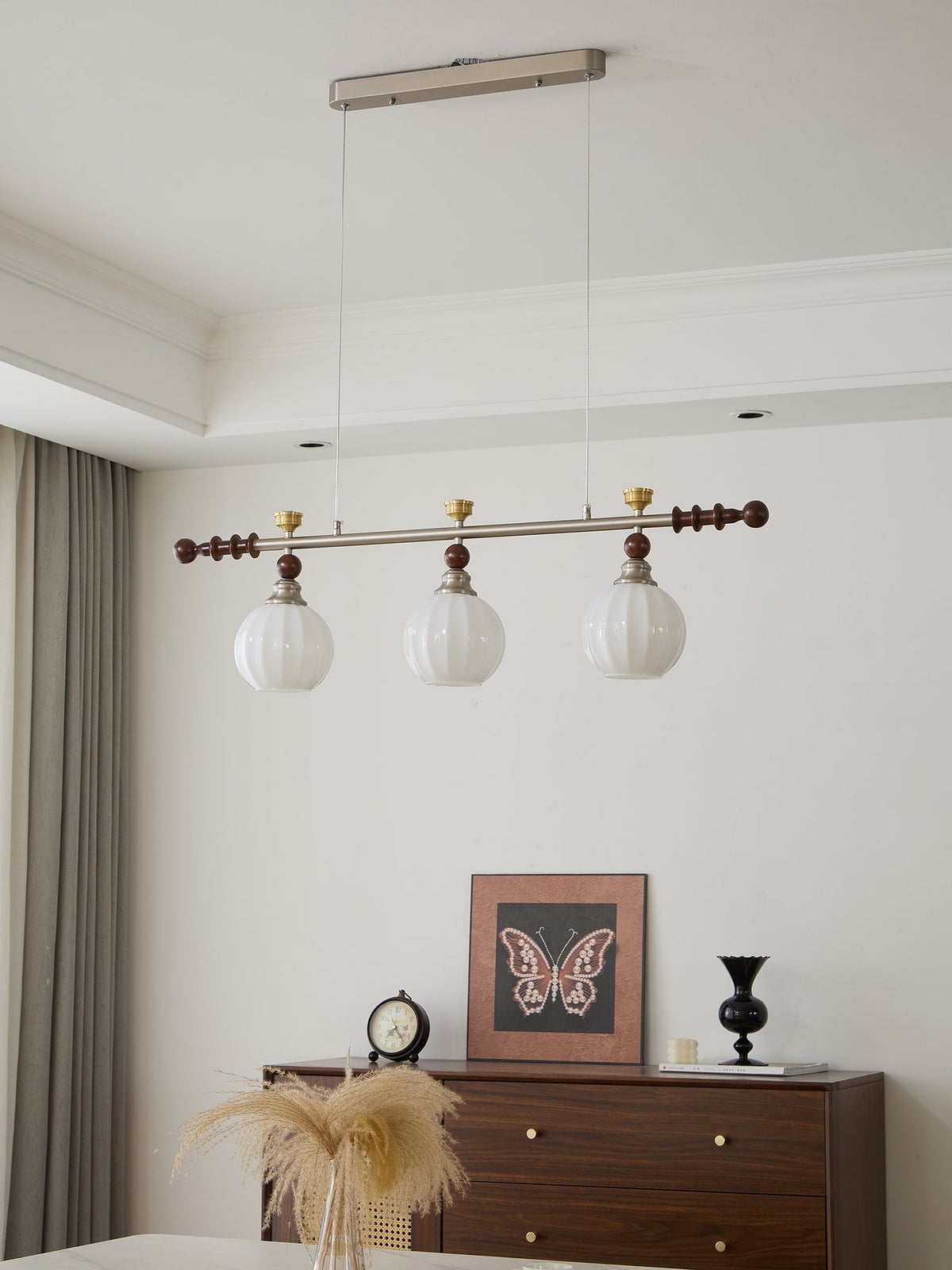 Suspension Estuaire en bois et verre – vue 35