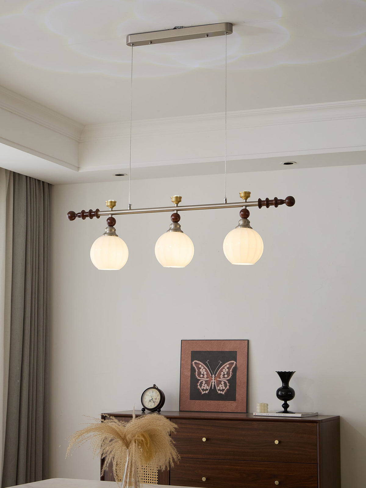Suspension Estuaire en bois et verre – vue 36