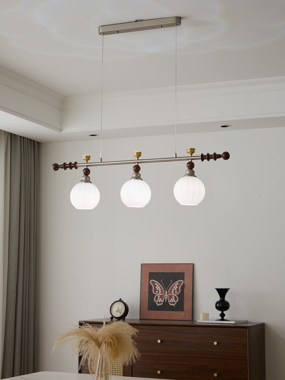 Suspension Estuaire en bois et verre – vue 37
