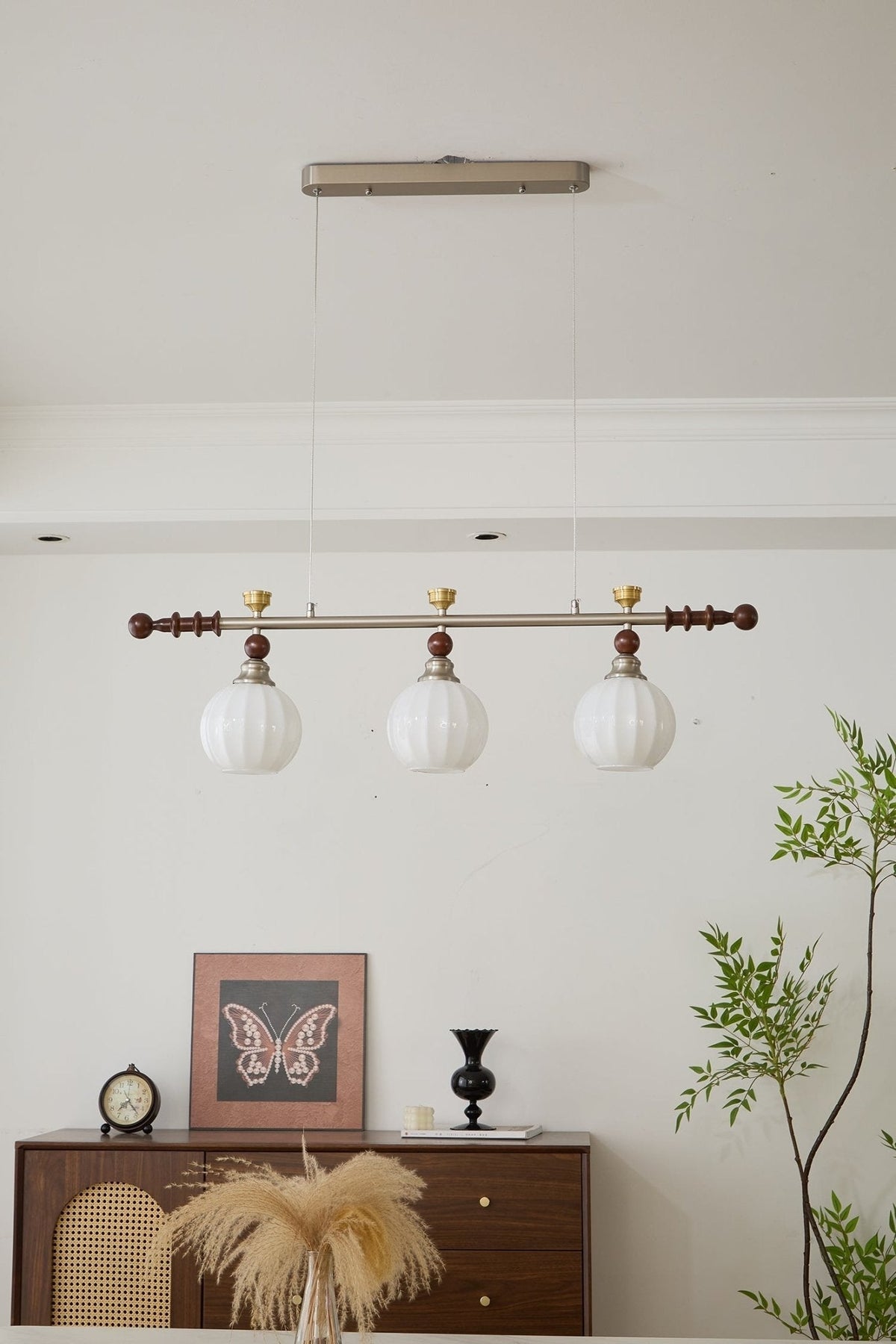Suspension Estuaire en bois et verre – vue 38