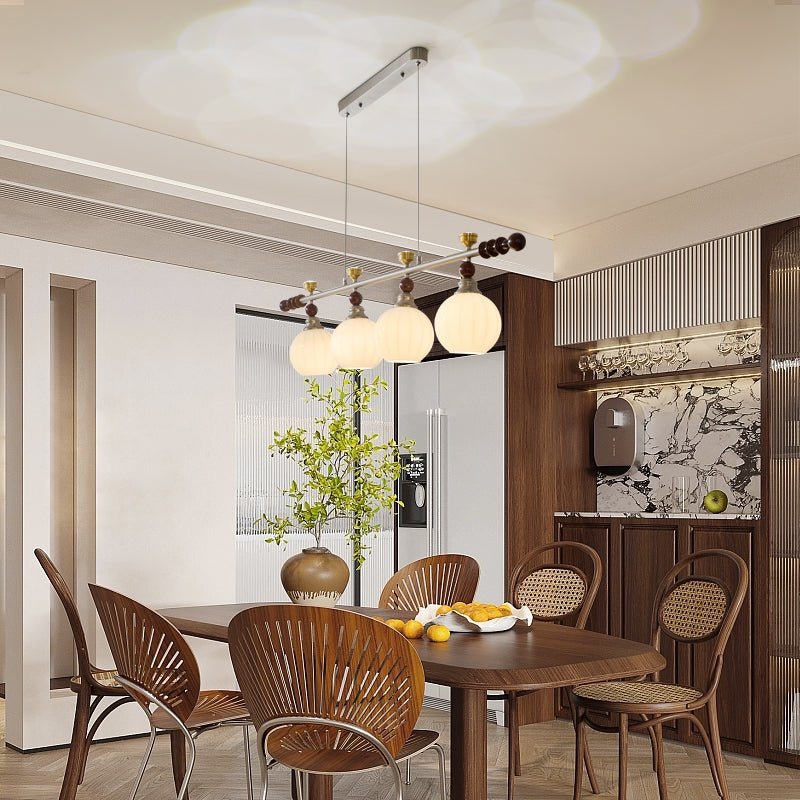 Suspension Estuaire en bois et verre – vue 6