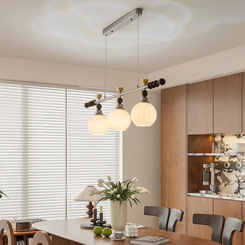 Suspension Estuaire en bois et verre – vue 7