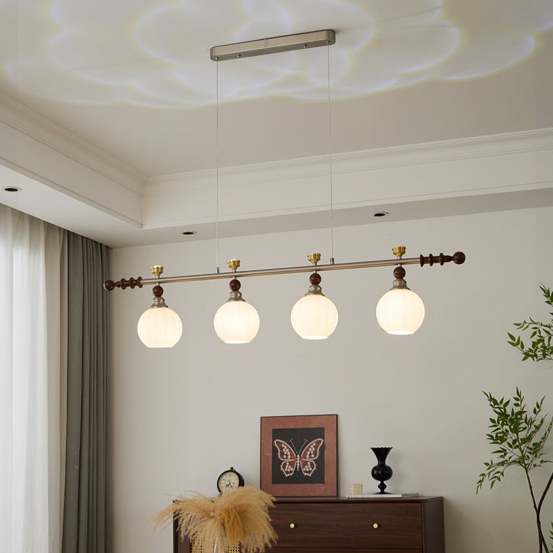 Suspension Estuaire en bois et verre – vue 8
