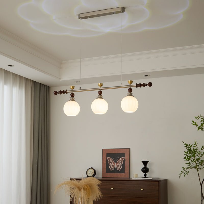 Suspension Estuaire en bois et verre – vue 28