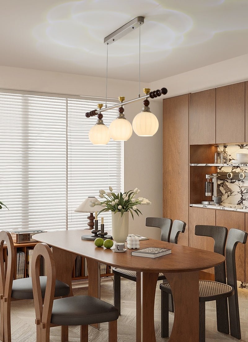 Suspension Estuaire en bois et verre – vue 17