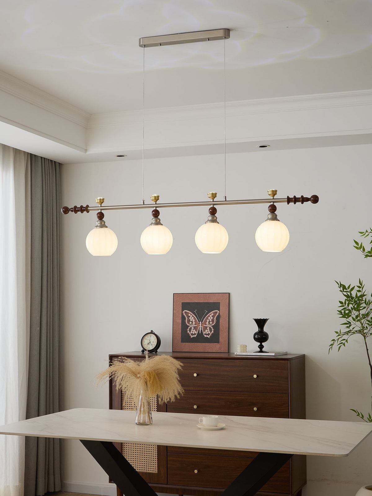 Suspension Estuaire en bois et verre – vue 19