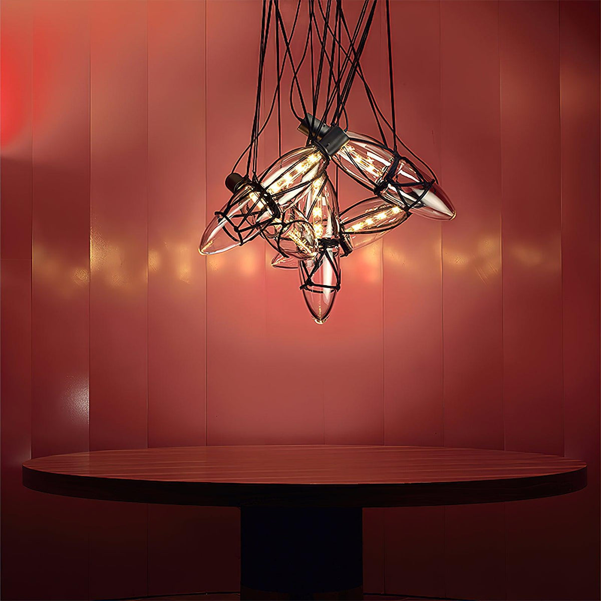 Suspension Cabourg en verre et métal – vue 16