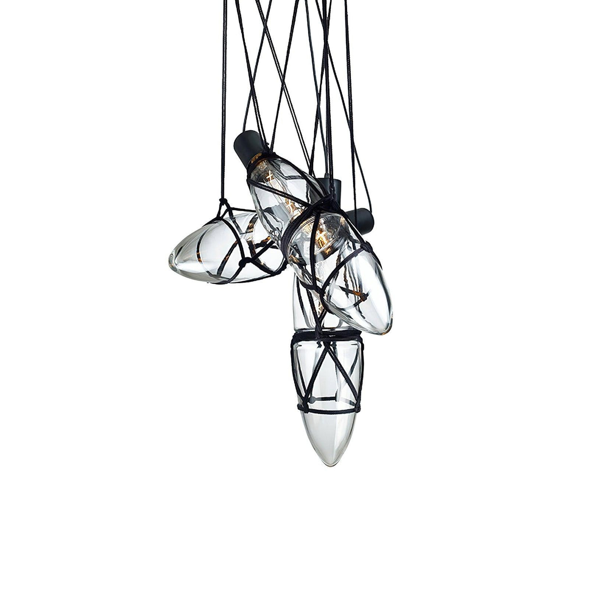 Suspension Cabourg en verre et métal – vue 10
