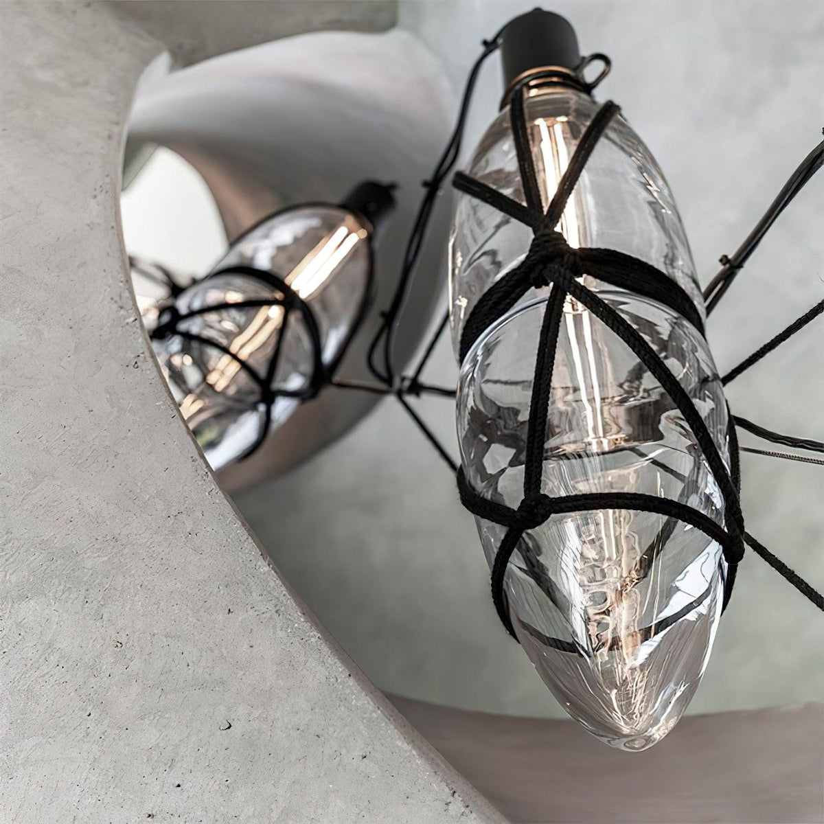 Suspension Cabourg en verre et métal – vue 19