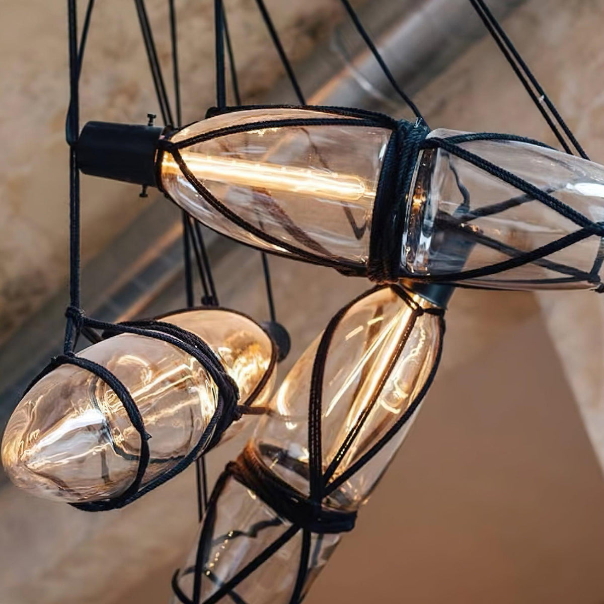 Suspension Cabourg en verre et métal – vue 21
