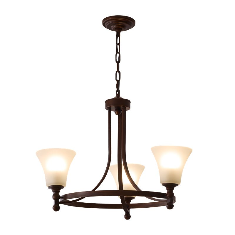 Lustre Rossignol en verre et métal – vue 21