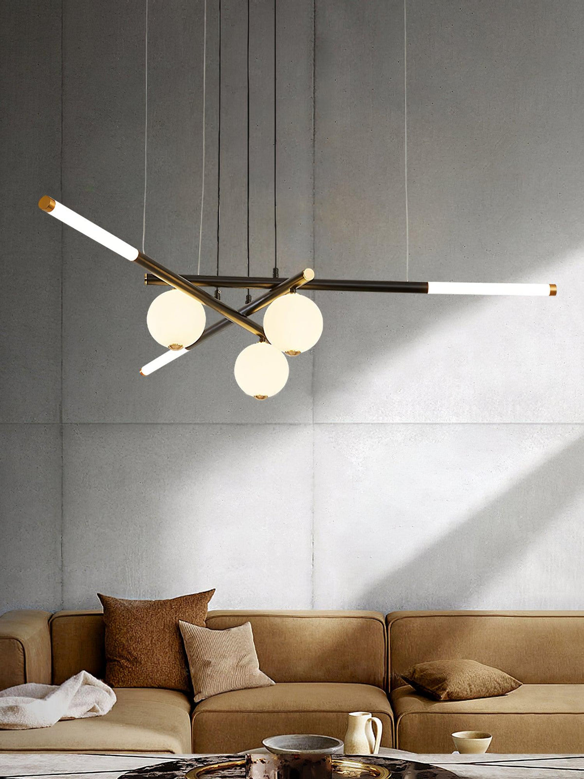 Lustre Mathilde en aluminium – vue 12