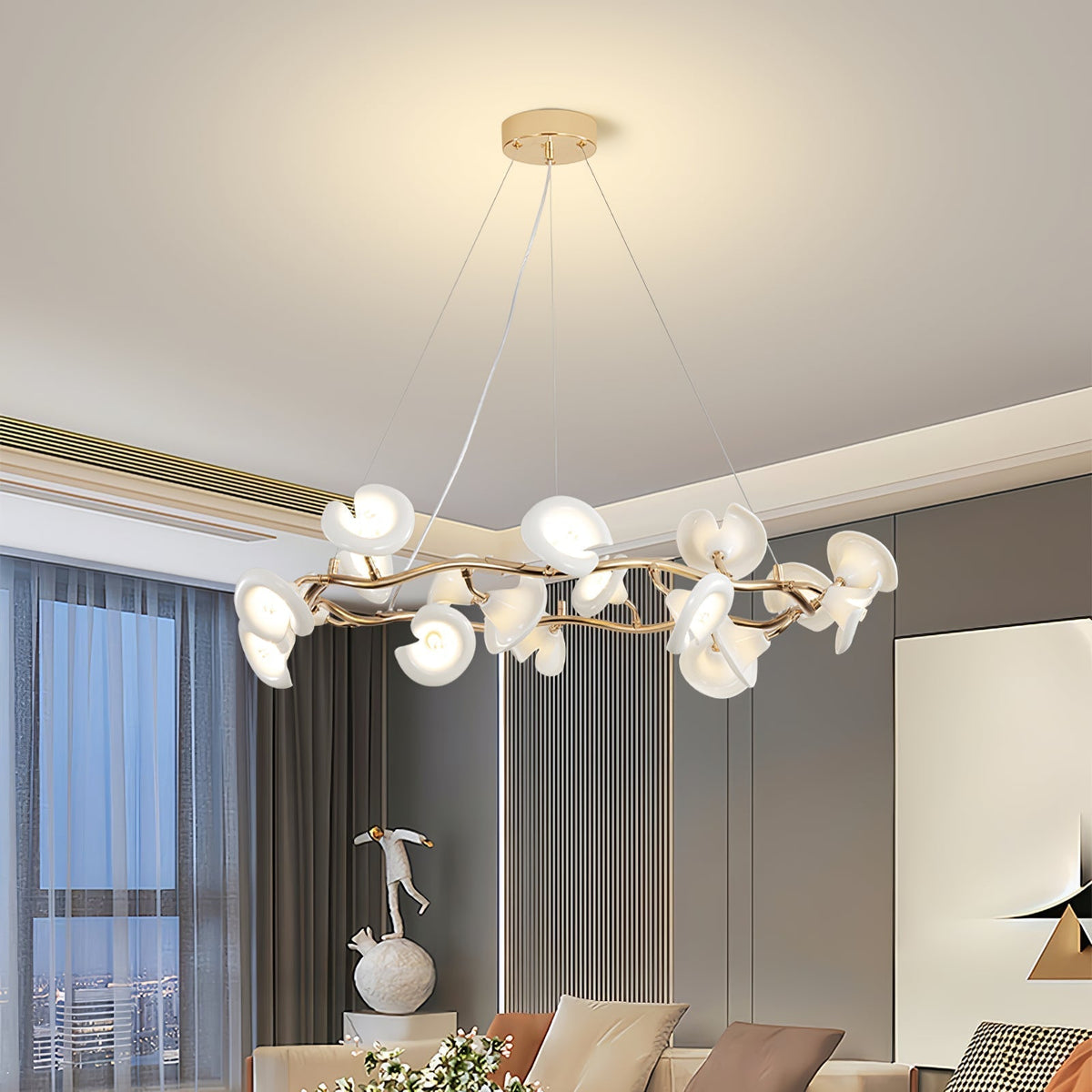 Lustre Escale en céramique et fer – vue 21