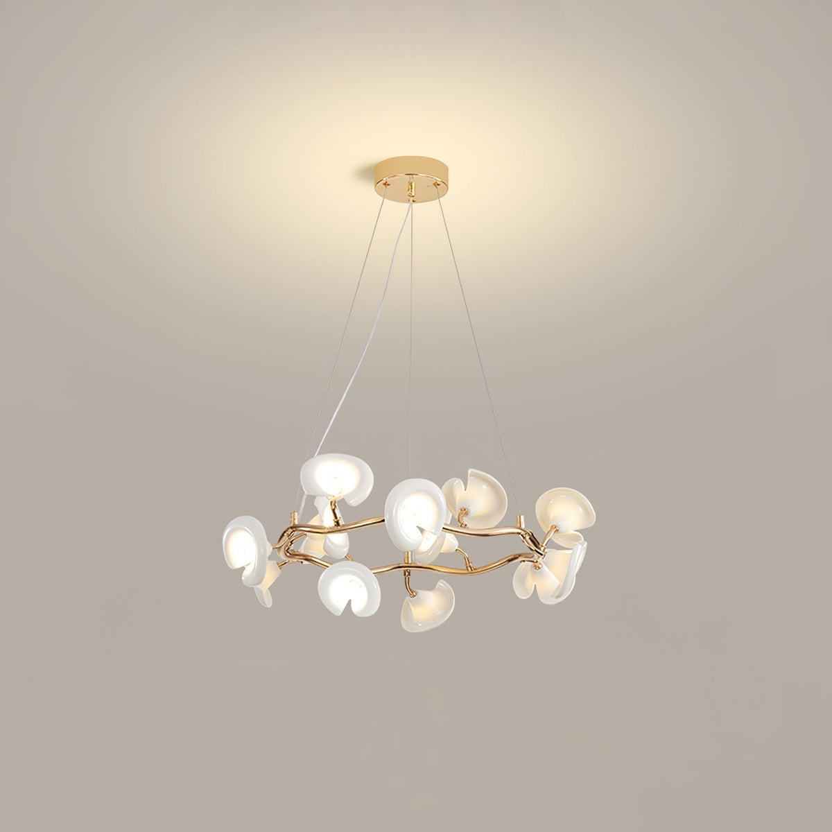 Lustre Escale en céramique et fer – vue 11