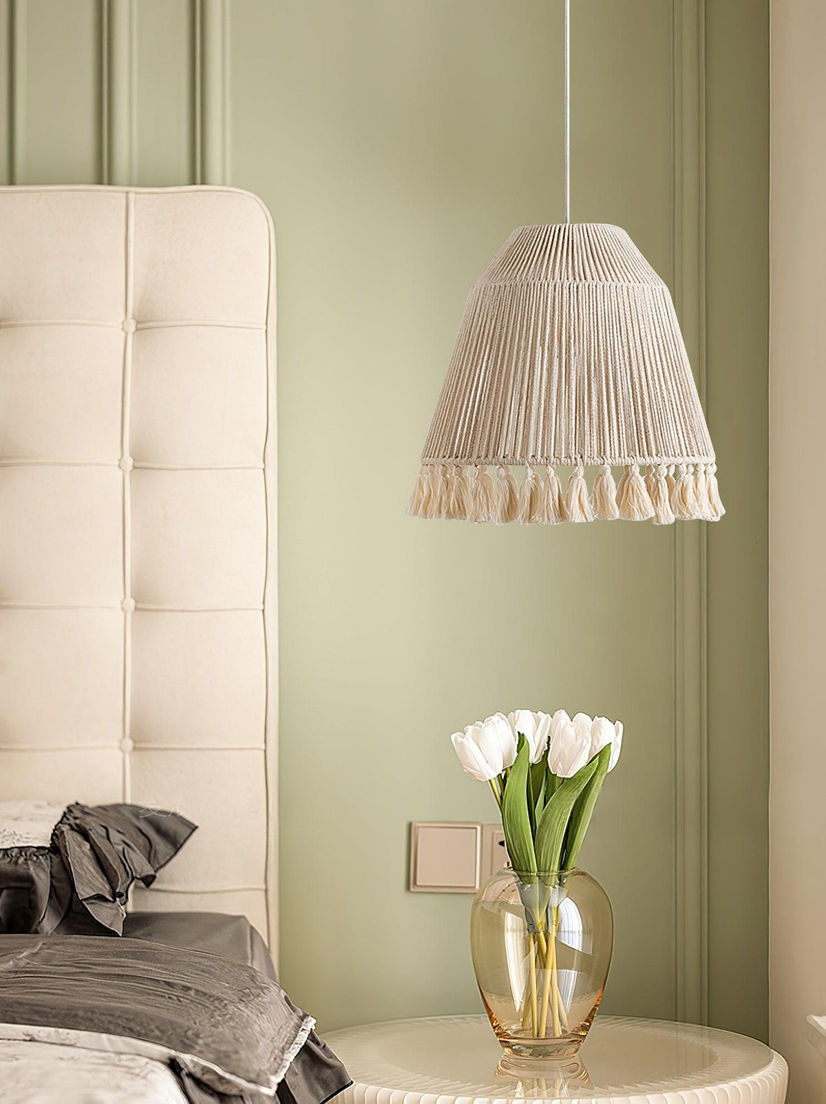 Suspension Magnolia en jute – vue 16