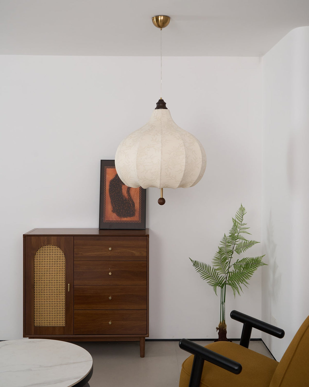 Suspension Azurine en bois et tissu – vue 10